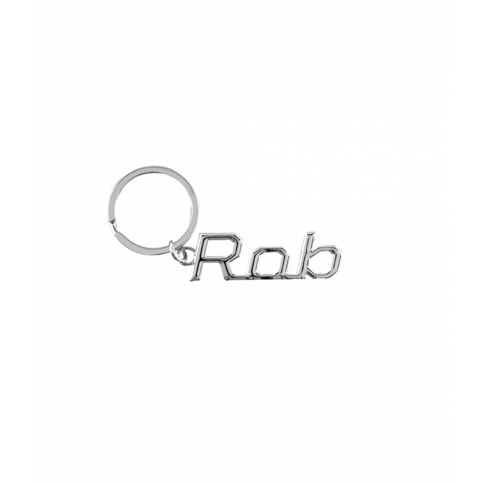 Cool car keyrings - Auto sleutelhanger met naam Rob