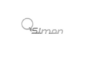 Cool car keyrings - Auto sleutelhanger met naam Simon