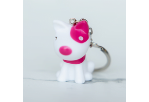 Sleutelhanger Hond Pitty roze