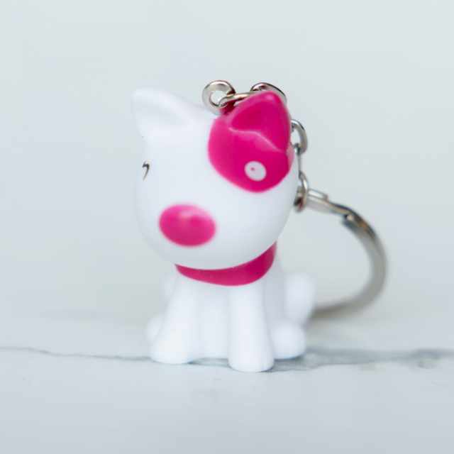 Sleutelhanger Hond Pitty roze