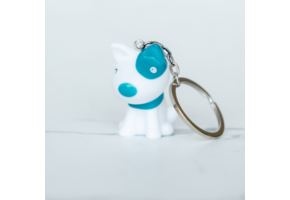 Sleutelhanger Hond Pitty blauw