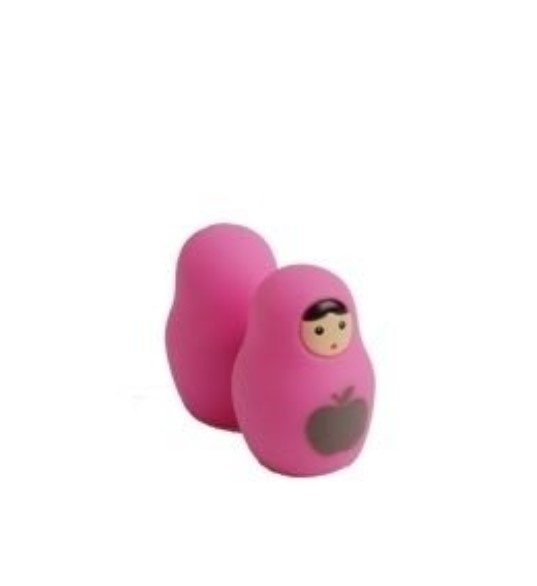 Matroesjka magneten roze - set van 2 stuks