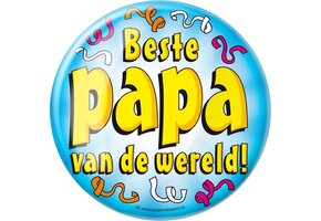 Paper Dreams - XL Button - Beste papa - Doorsnee 10 cm