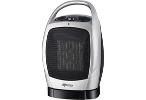 Termozeta - Ventilatorkachel - Oscillerende Luchtverhitter - 1500 Watt - Ventilator - 2 Standen - Warmte - Overhittingsprotectie - Zilver