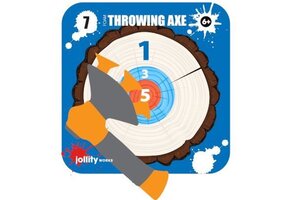 JollyPlay - Foam Bijl Met Zuignap - Inclusief Kartonnen Target