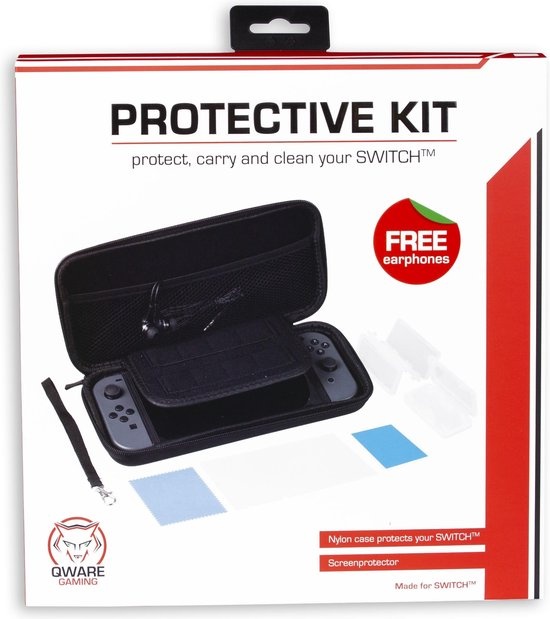 Qware Gaming Protective kit geschikt voor Nintendo Switch - Starter Kit