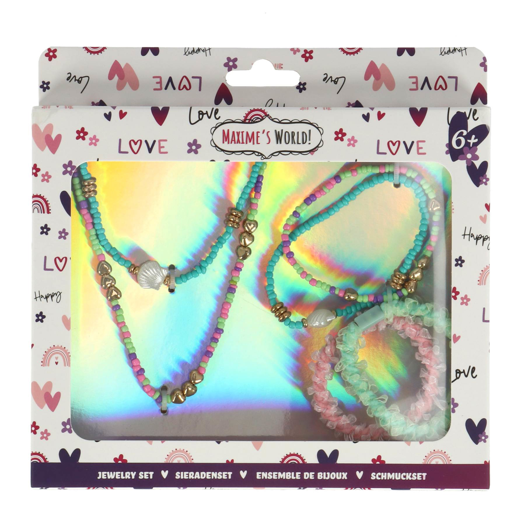 Maximes World Sieraden Giftset schelp turquoise/multi