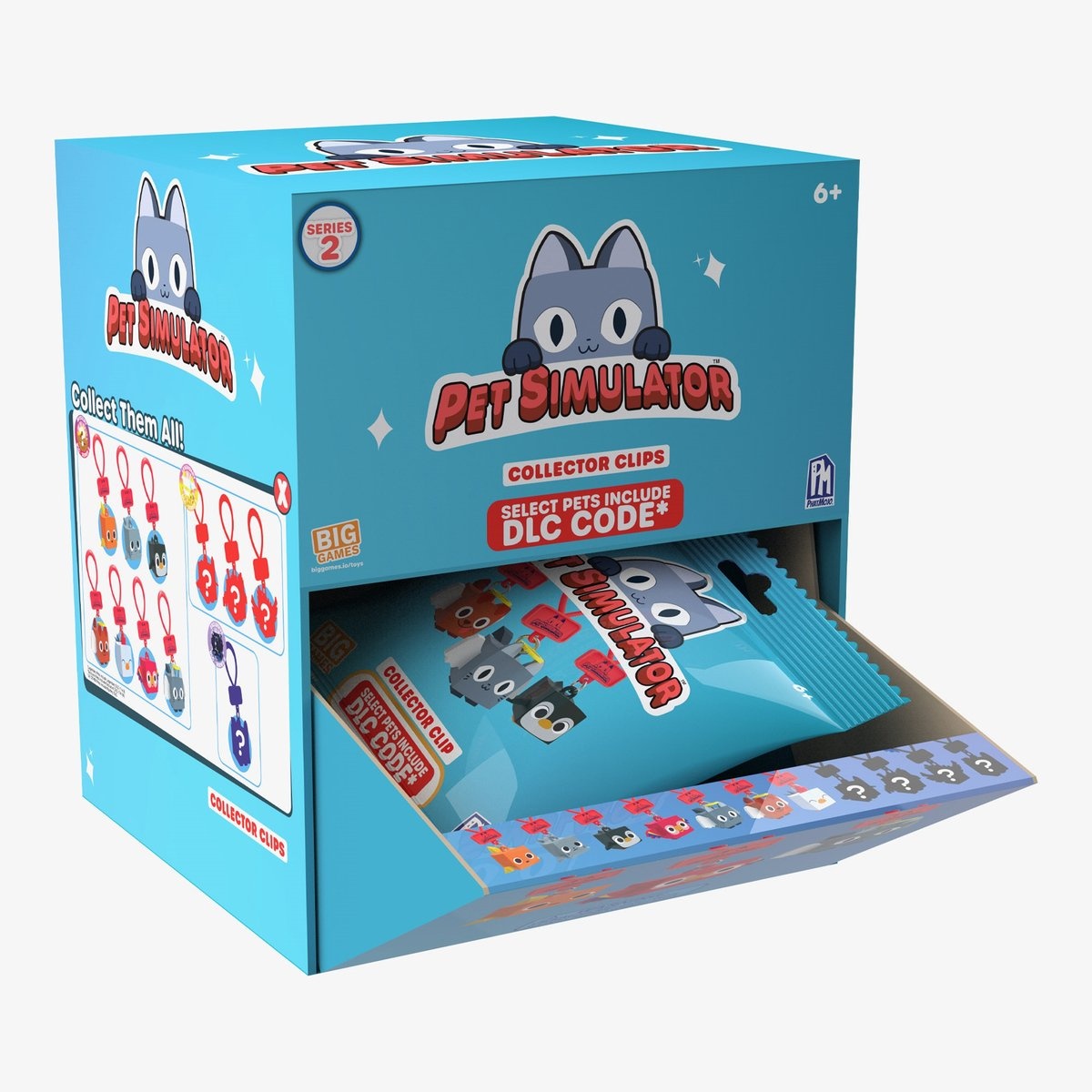 Pet Simulator X blind bag serie 2 - Sleutelhanger - 1 exemplaar - Clip - Videogame merchandise - 1 zakje assorti uitgeleverd