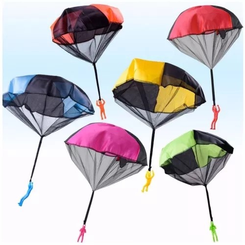 Parachute met figuur in pvc tube - 1 stuk assorti uitgeleverd