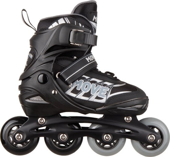 Move Fast Uni inlineskates (verstelbaar) Maat 38-41 / Zwart - Verpakkingsschade