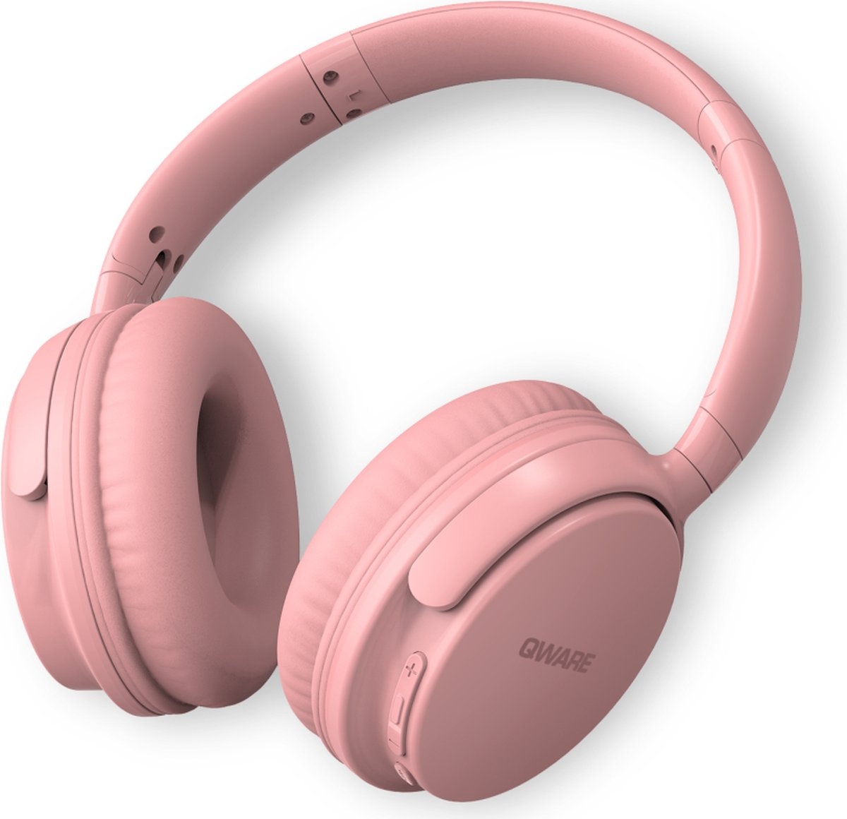 Qware Sound - Koptelefoon Kinderen - Koptelefoon Volwassenen - Koptelefoon Draadloos – Draadloos - Wireless - Bluetooth - Headphone Bluetooth - Roze