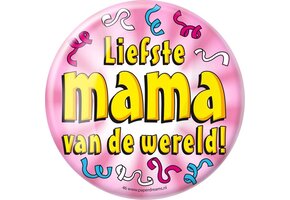 Paper Dreams - XL Button - Liefste Mama - Doorsnee 10 cm