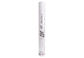 Confetti Cannon Silver Rectangular Foil 40 cm