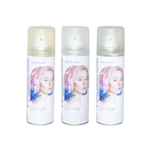 Riethmüller Glitter hairspray 100ml Zilver - 1 spuitbus