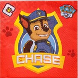 PAW Patrol - Servetten - 33 x 33cm - Rood/Blauw - 16 stuks