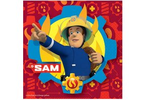 Brandweerman Sam - Servetten - 33 x 33cm - Rood - 20 stuks