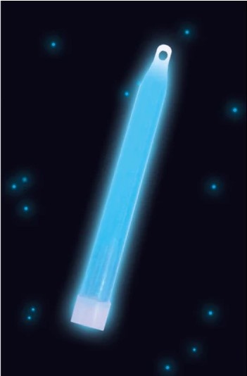 Ketting Glow In The Dark Stick Blauw 15cm