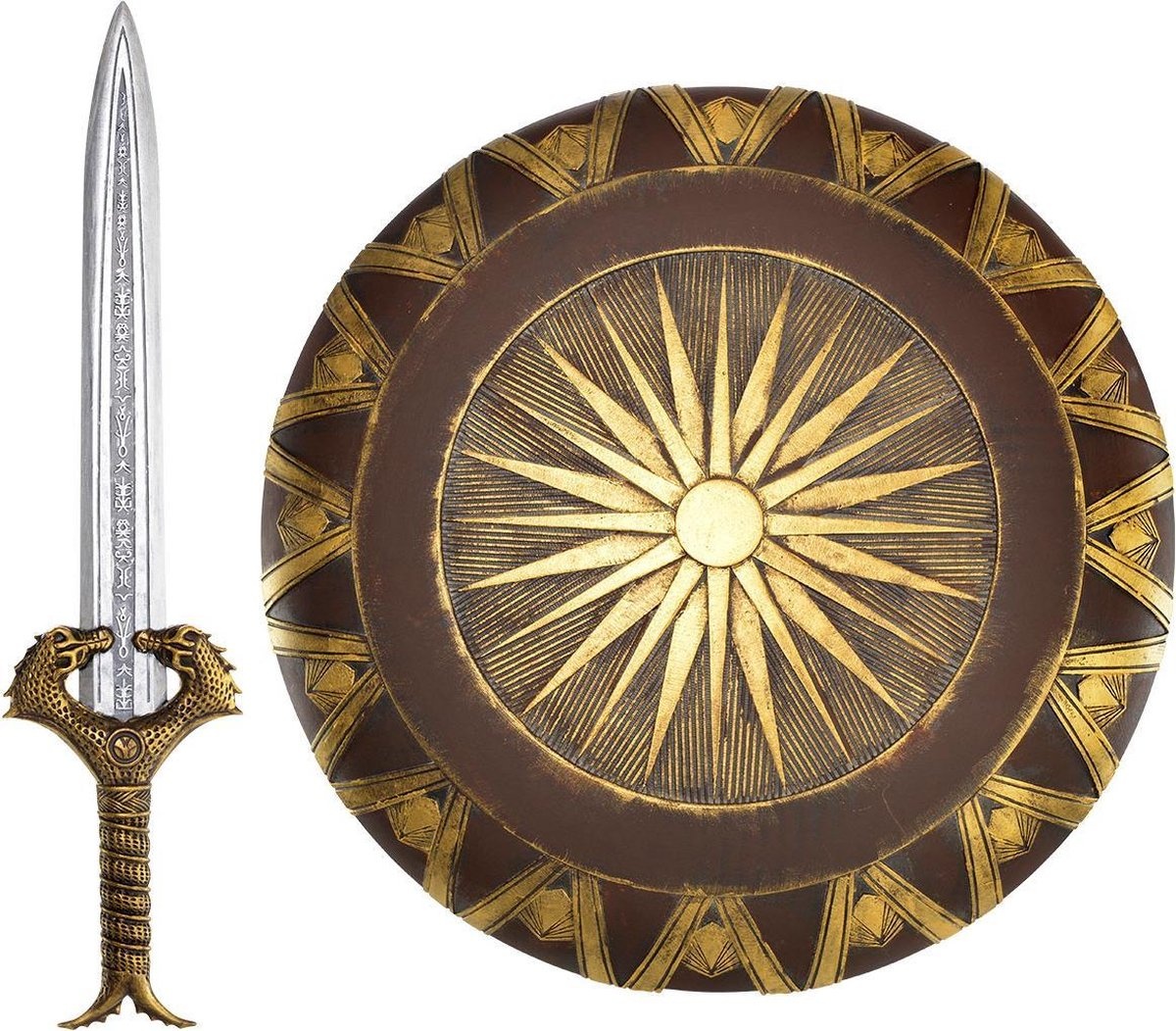 Zwaard en Schild Wonder Woman Dames Goud/bruin