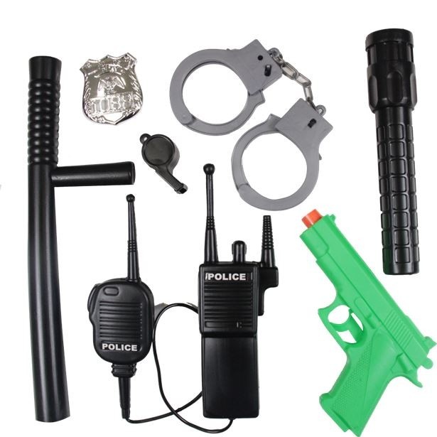Politie accessoires set 7 stuks
