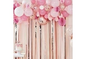 Ballonnenboog met decoratie roze Mix It Up Ginger Ray