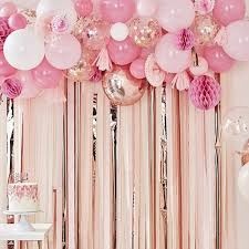 Ballonnenboog met decoratie roze Mix It Up Ginger Ray