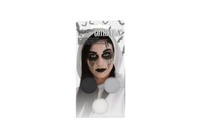 Aqua Gothic Glam Kit (3 x Face Paint 3.5 g / 1 Brush / 2 Sheets