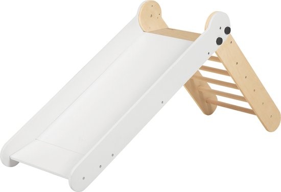 Sunny Bobbie Opvouwbare Glijbaan voor Binnen – FSC Mix - Montessori Speelgoed - Wit