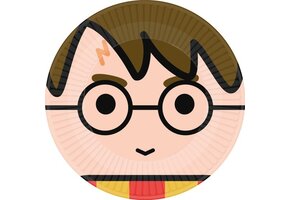 AMSCAN - 8 Harry Potter kawaii bordjes 23 cm