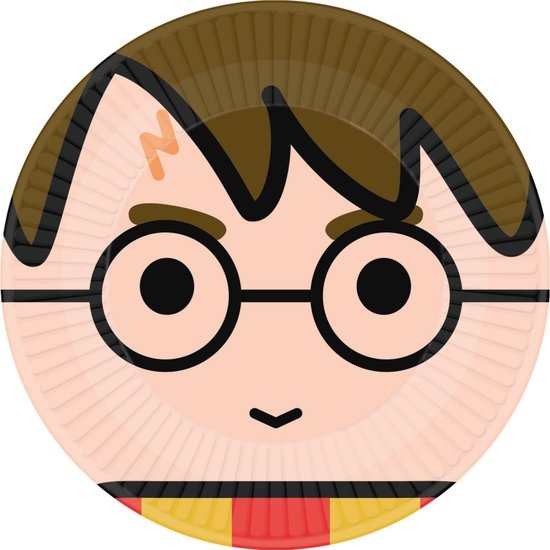 AMSCAN - 8 Harry Potter kawaii bordjes 23 cm