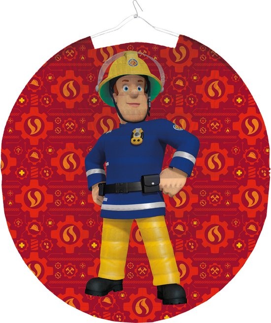 Amscan Lampion Brandweerman Sam 25 Cm Papier