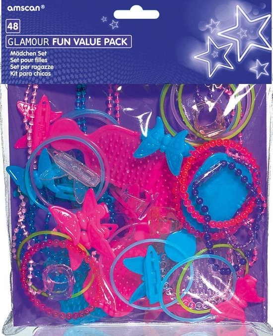 Amscan Meisjesset Glamour 48-delig