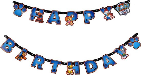 PAW Patrol - Letter Slinger - 180 x 13,7cm - Blauw