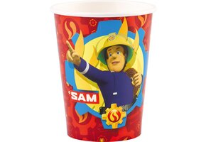 Brandweerman Sam Bekers Versiering Karton 266ml 8st