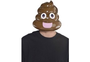 Amscan Emoji Masker Drol Bruin One-size - Poep masker