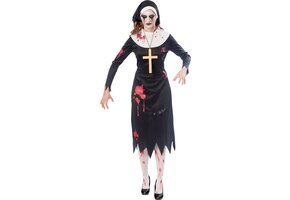 Amscan Verkleedpak Zombie Non Dames Zwart/rood Maat M