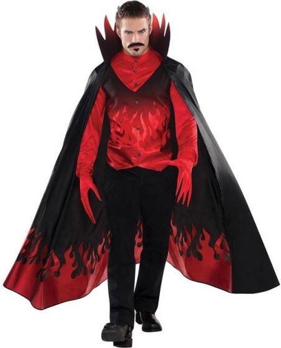 Amscan Kostuum Diablo Heren Polyester Zwart/wit 4-delig Maat M/l