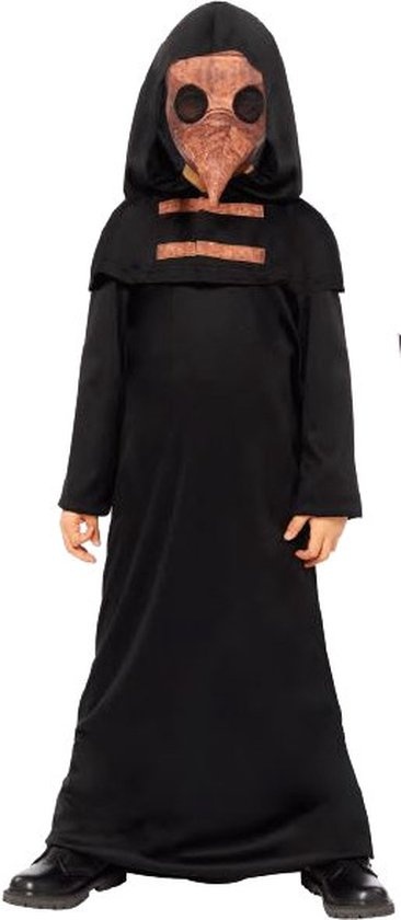 Amscan Verkleedpak Plague Doctor Junior Polyester Zwart Maat 128/140