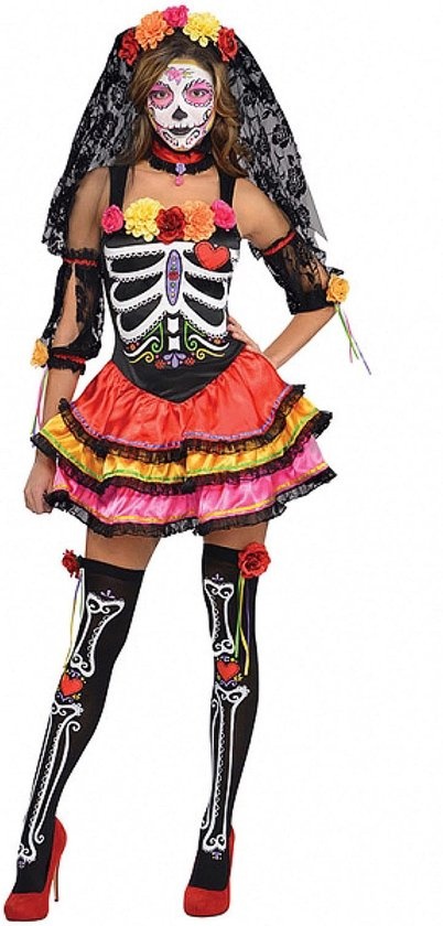 Dames kostuum Day of the Dead Size L