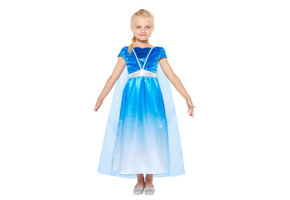 Sprookjesachtig ijsprinses meisje kostuum maat3-4jaar