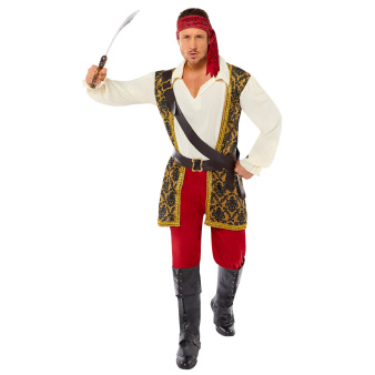 Herenkostuum Piratenschipmaat L