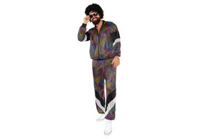 Volwassen kostuum Neon Retro Shell Suit Maat S
