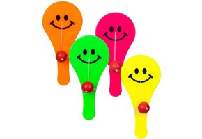 Amscan Paddle Balls - Batje met Bal 12 Stuks