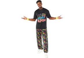 Totally Rad 80s Retro Kostuum Heren - Maat L