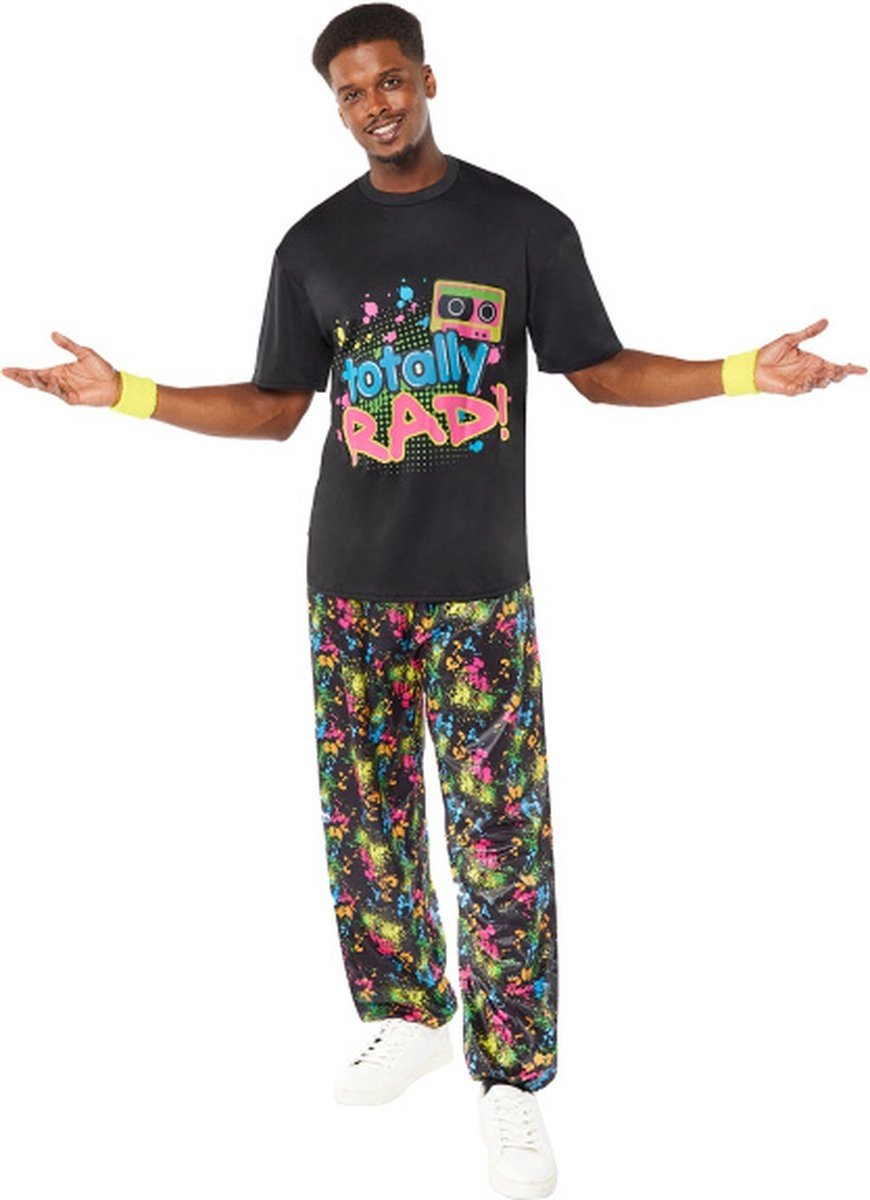 Totally Rad 80s Retro Kostuum Heren - Maat L