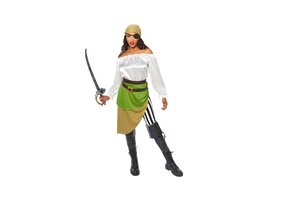 Luxe Dames Piratenkostuum Maat XL