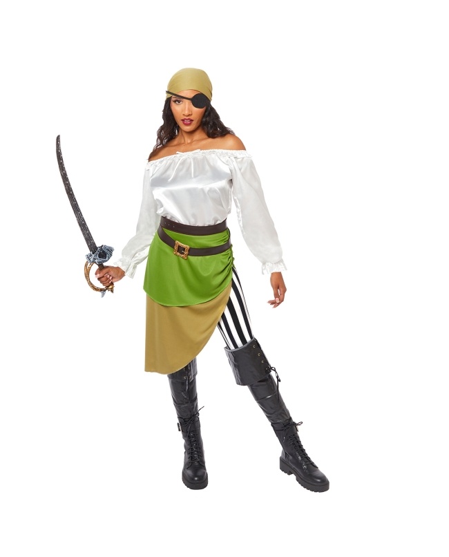 Luxe Dames Piratenkostuum Maat XL