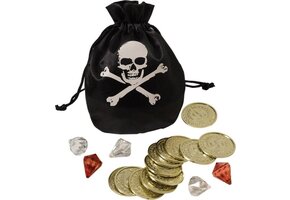 Piratenbuit - zakje met geld en diamanten