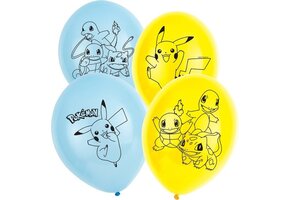 AMSCAN - 6 latex Pokemon ballonnen