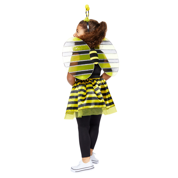 Kinder verkleedset Bij 3-delig (tutu, vleugels en haarband)