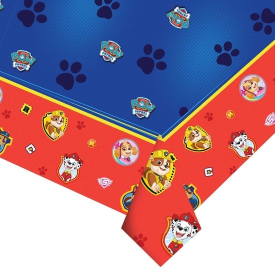 PAW Patrol - Tafellaken - 180 x 120cm - Blauw/Rood
